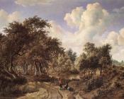 A Wooded Landscape - 梅因德尔特·霍贝玛